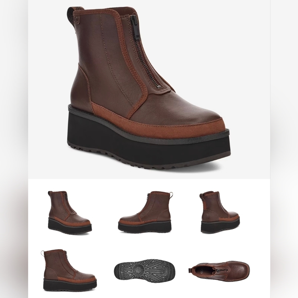 UGG Cityfunc Zip Water-Resistant Platform Bootie